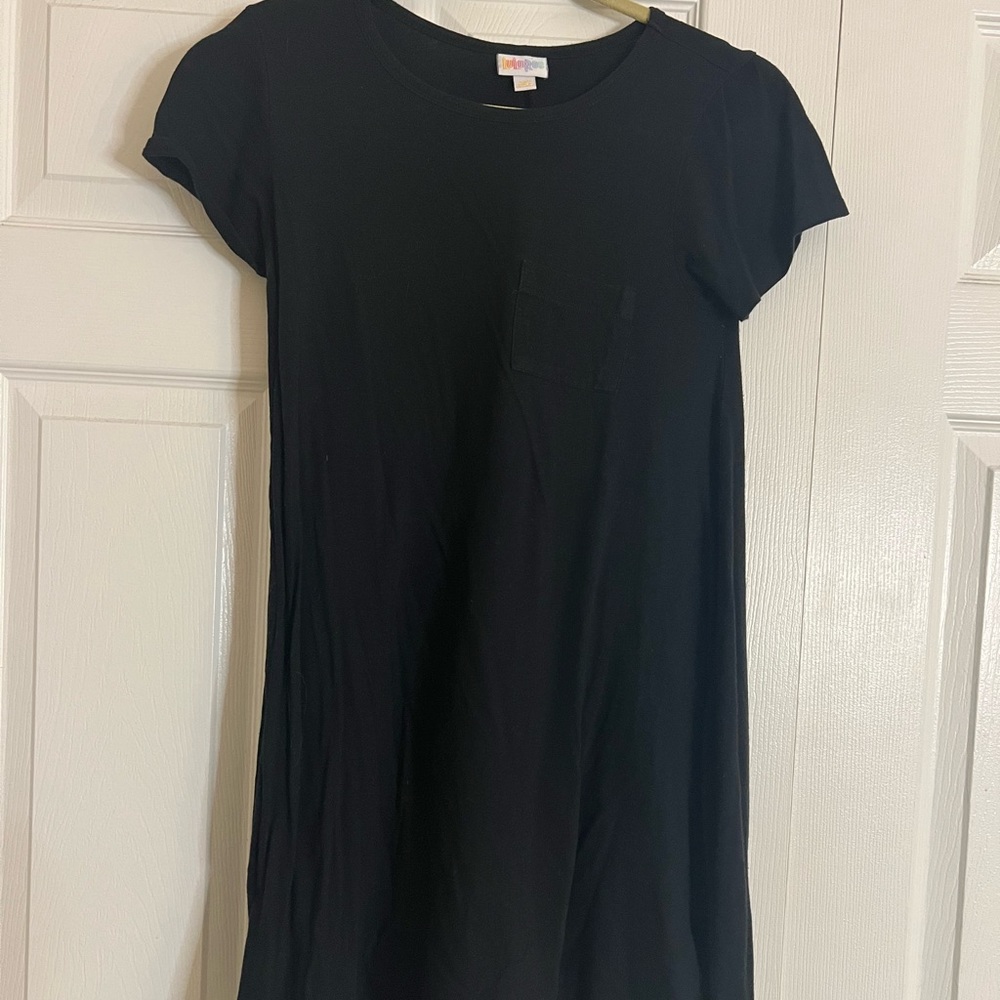 Black lula roe tshirt dress size xxs